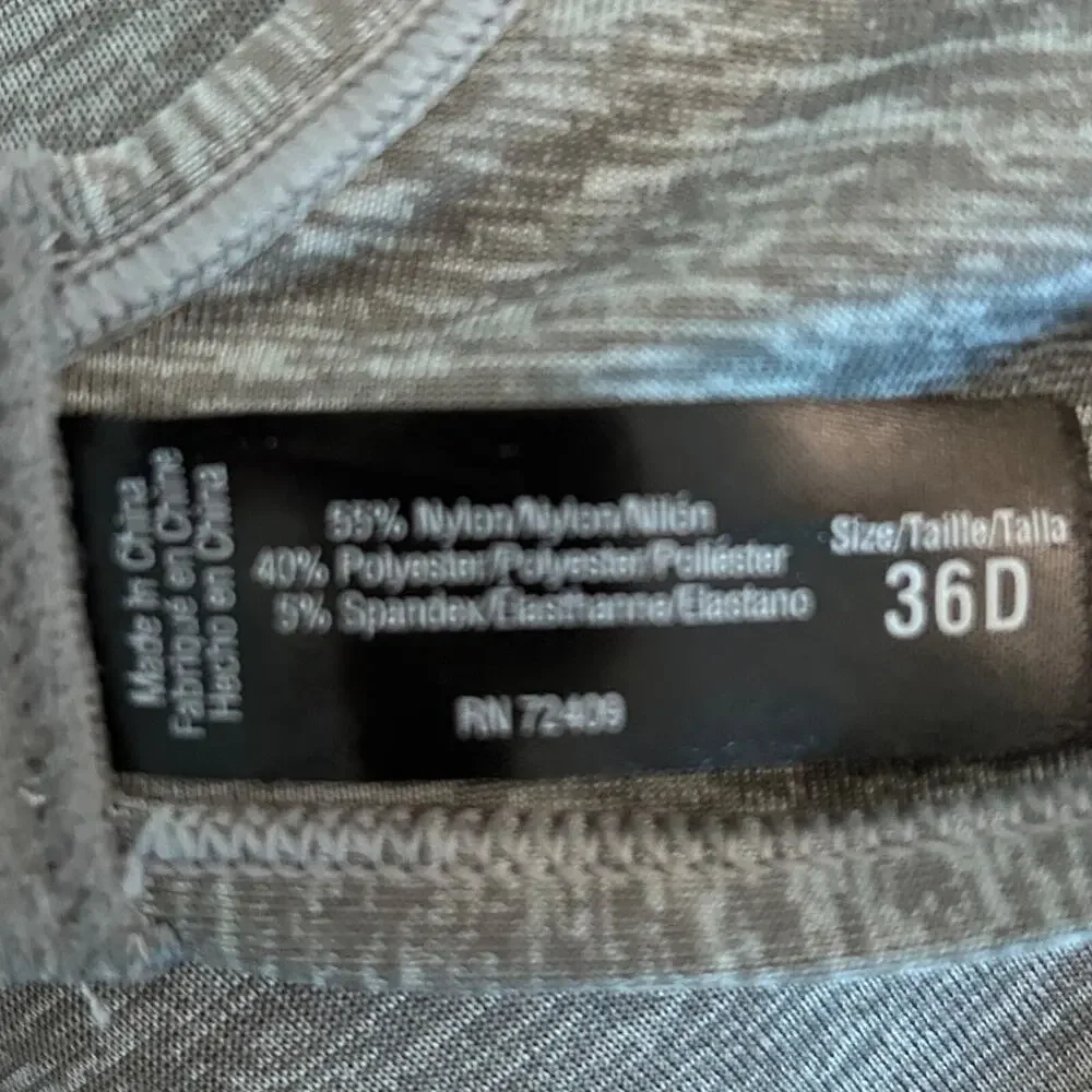 René Rofé Comfort Wire-Free Bra Size 36D Heather Gray NEW WITH TAGS NWT - Picture 5 of 9